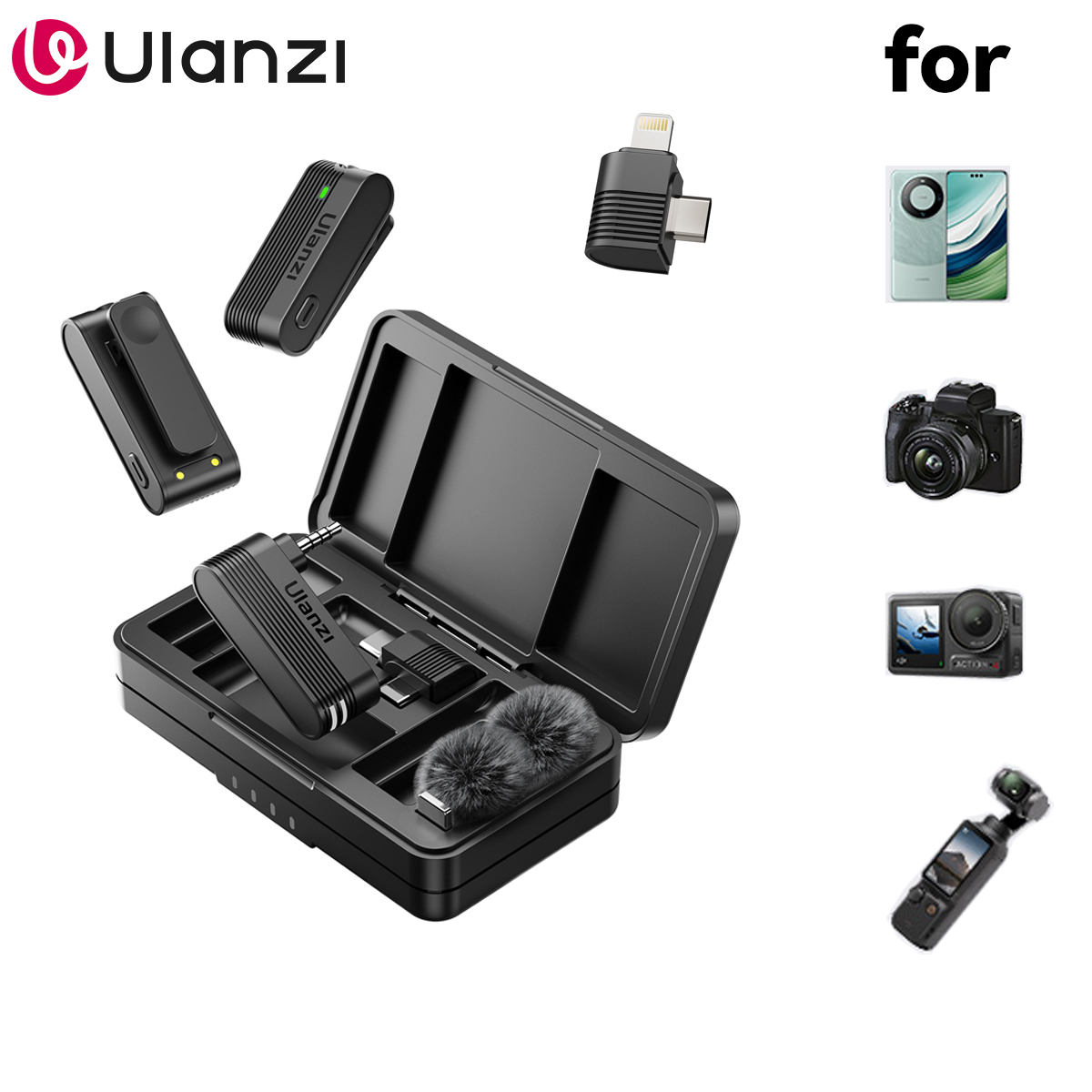 Photography Kit Xiaomi - Ulanzi A100 Микрофон для смартфона Беспроводной